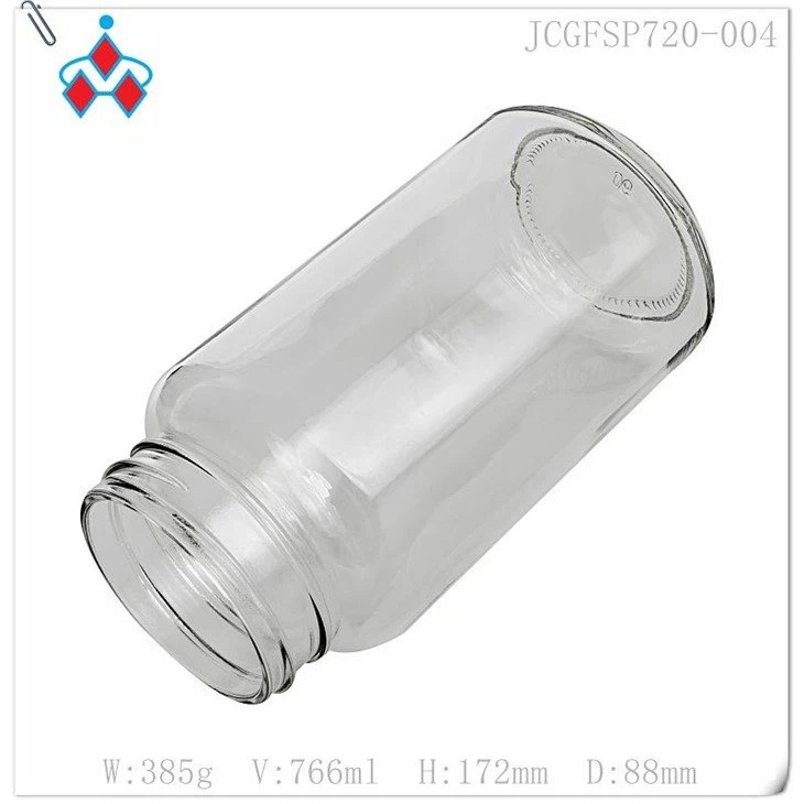Customized Small glass honey jars 720ml